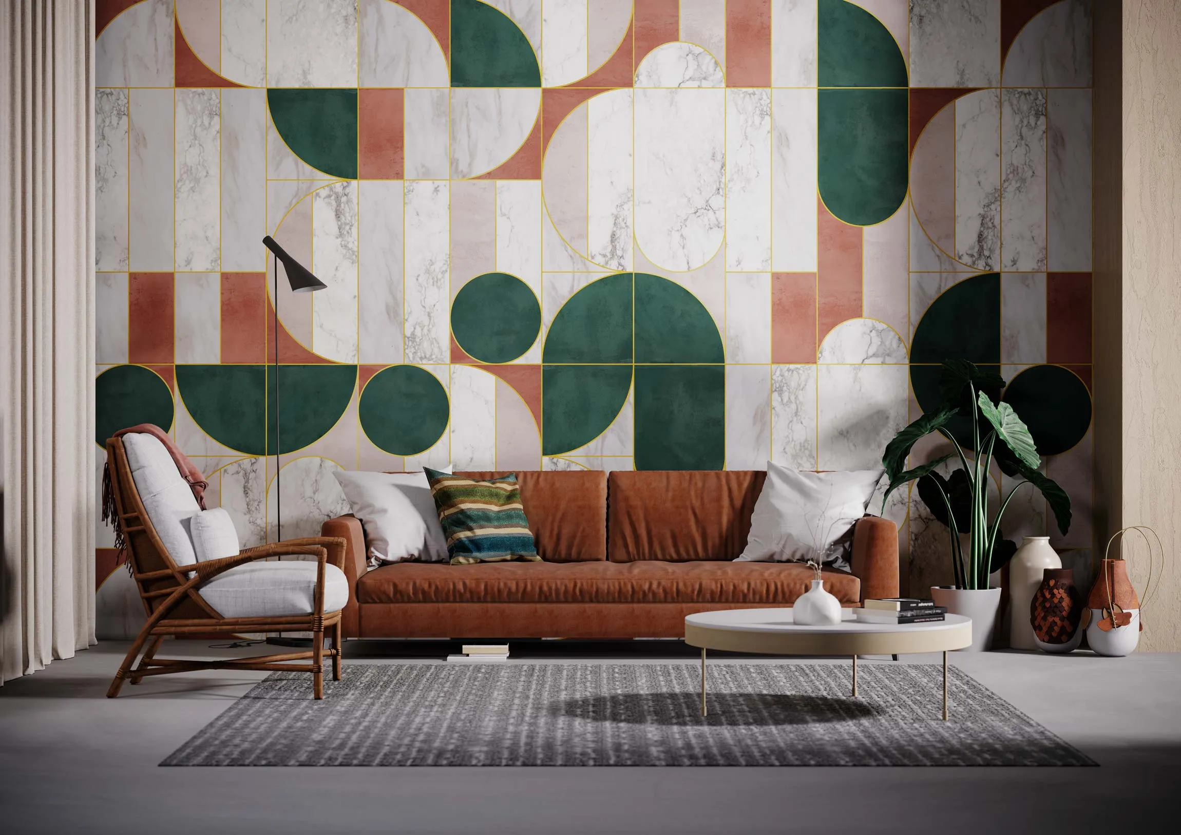 Carta da parati Art Deco