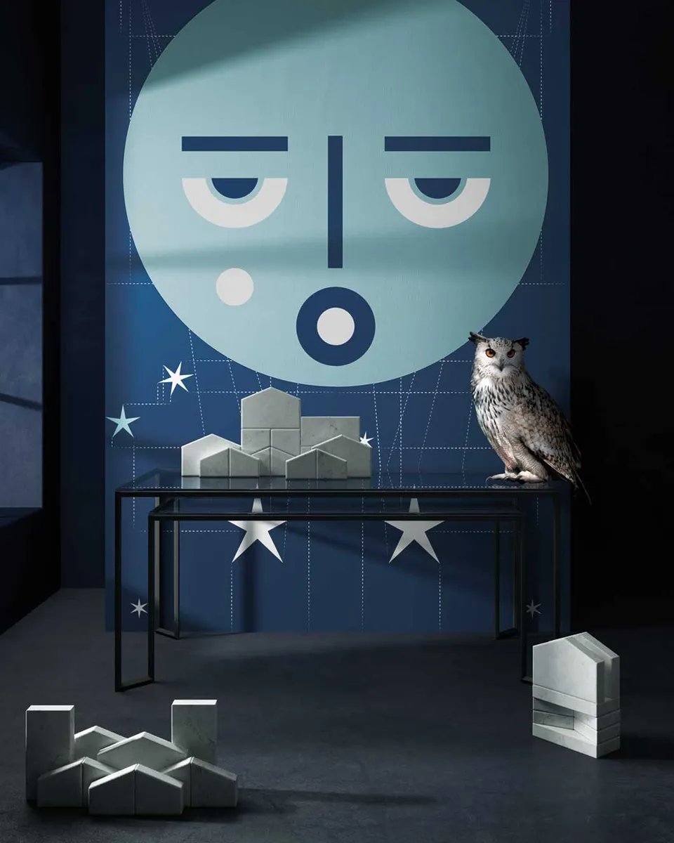 Carta da parati Luna, by Gumdesign