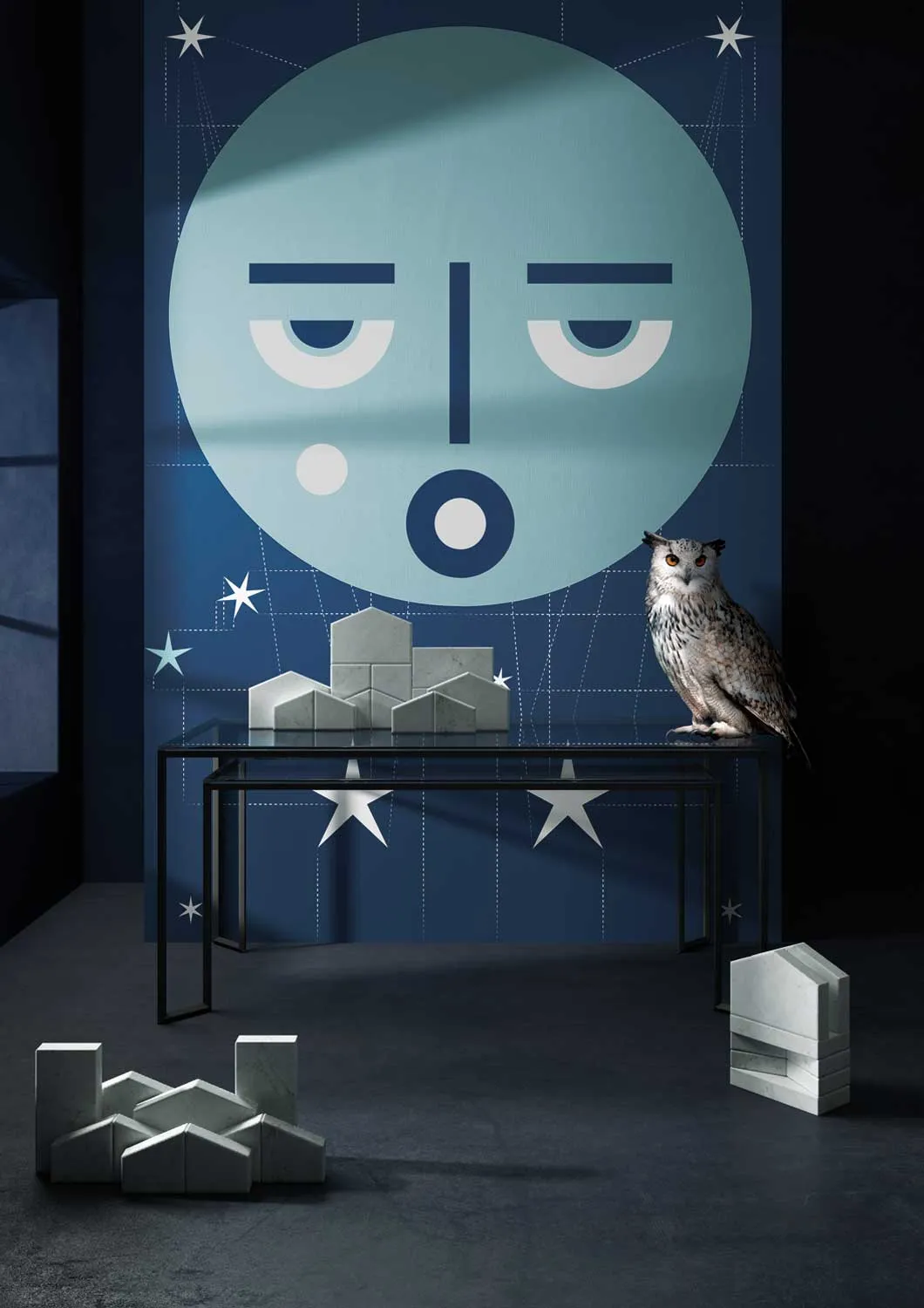 Carta da parati Luna, by Gumdesign