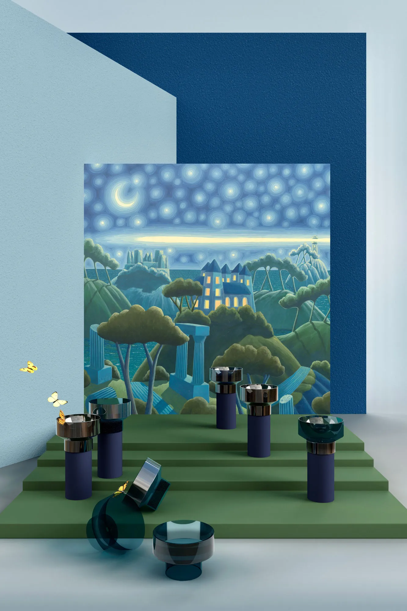 Carta da parati Gli Occhi Della Notte, by Luca Dall'Olio