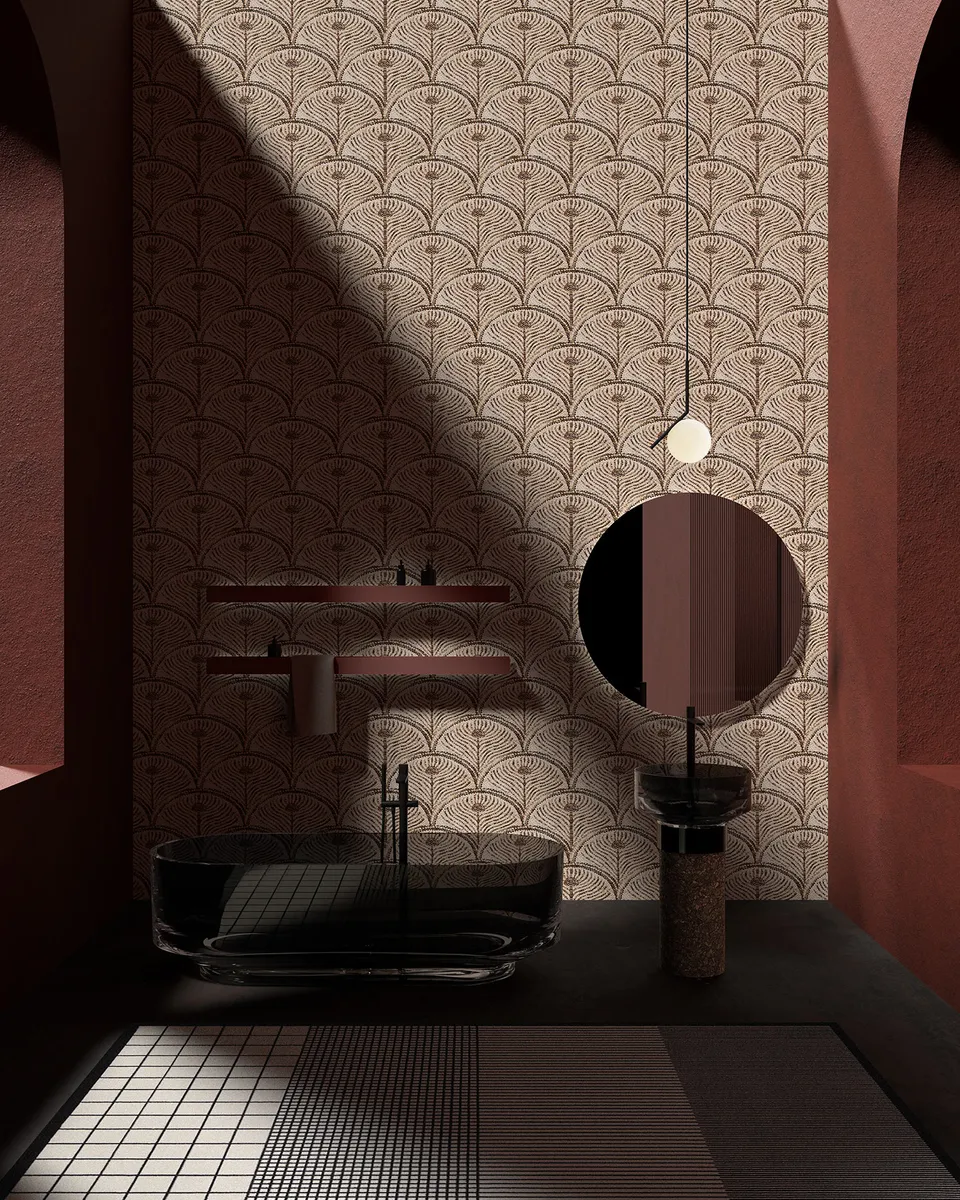 Carta da parati Mosaico Pavone, by Gumdesign