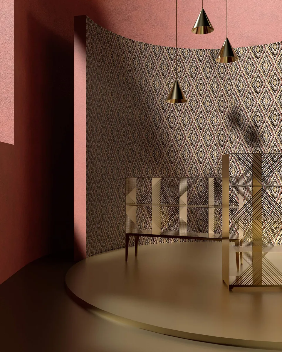 Carta da parati Mosaico Rombi, by Gumdesign