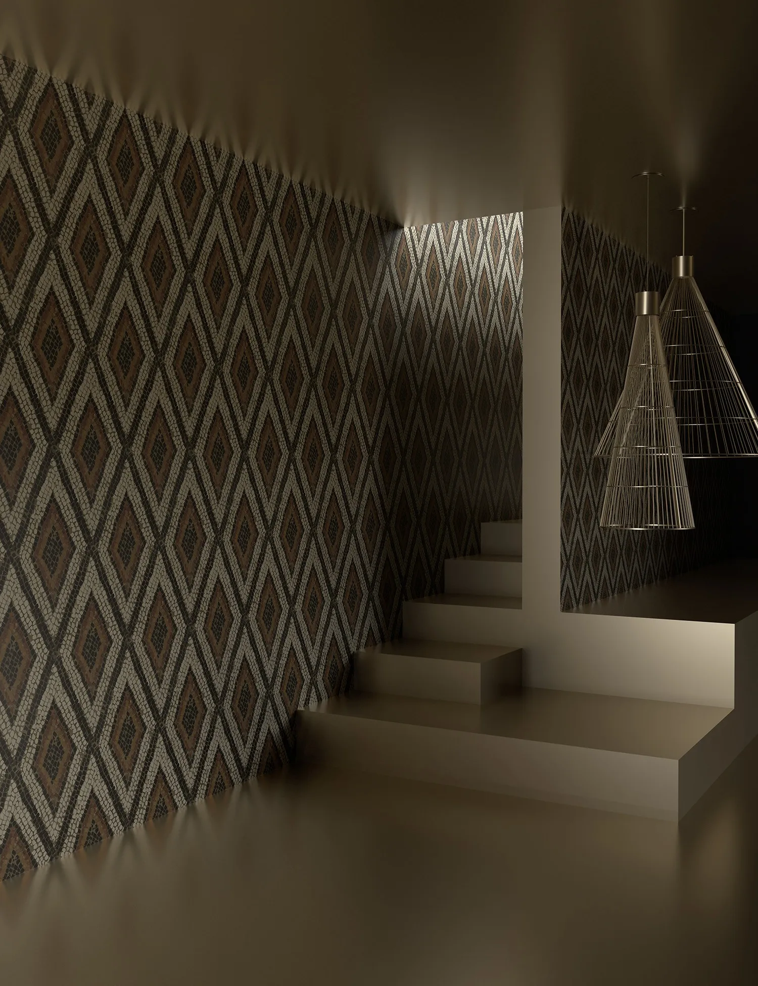 Carta da parati Mosaico Trame, by Gumdesign