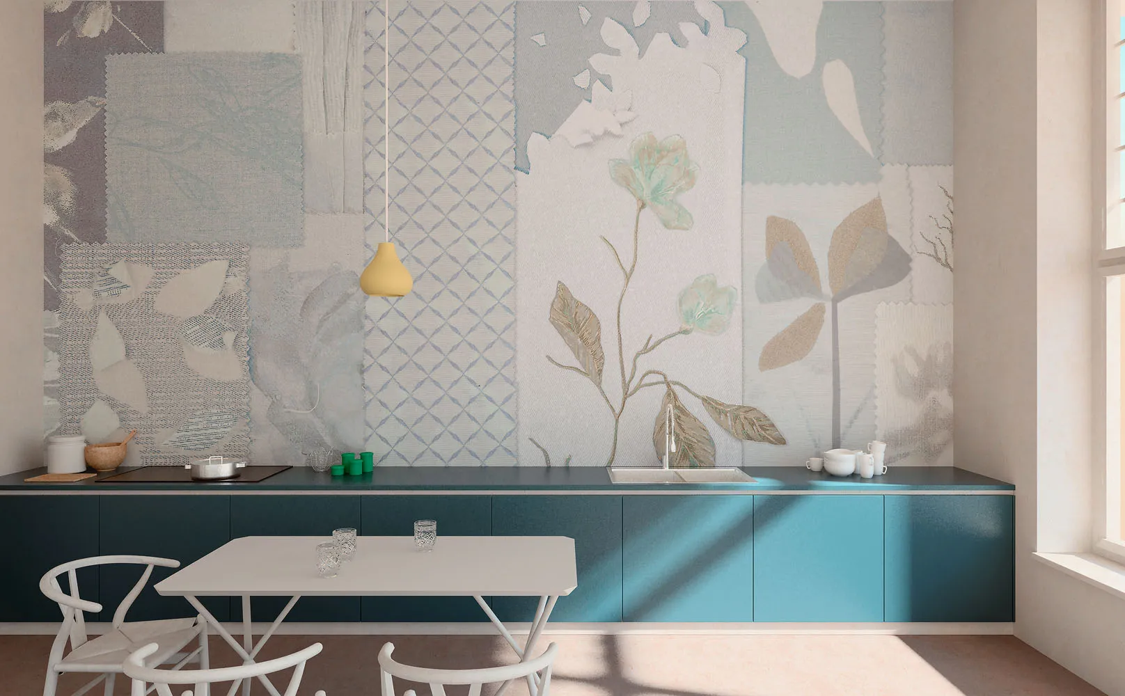 Carta da parati Patchwork