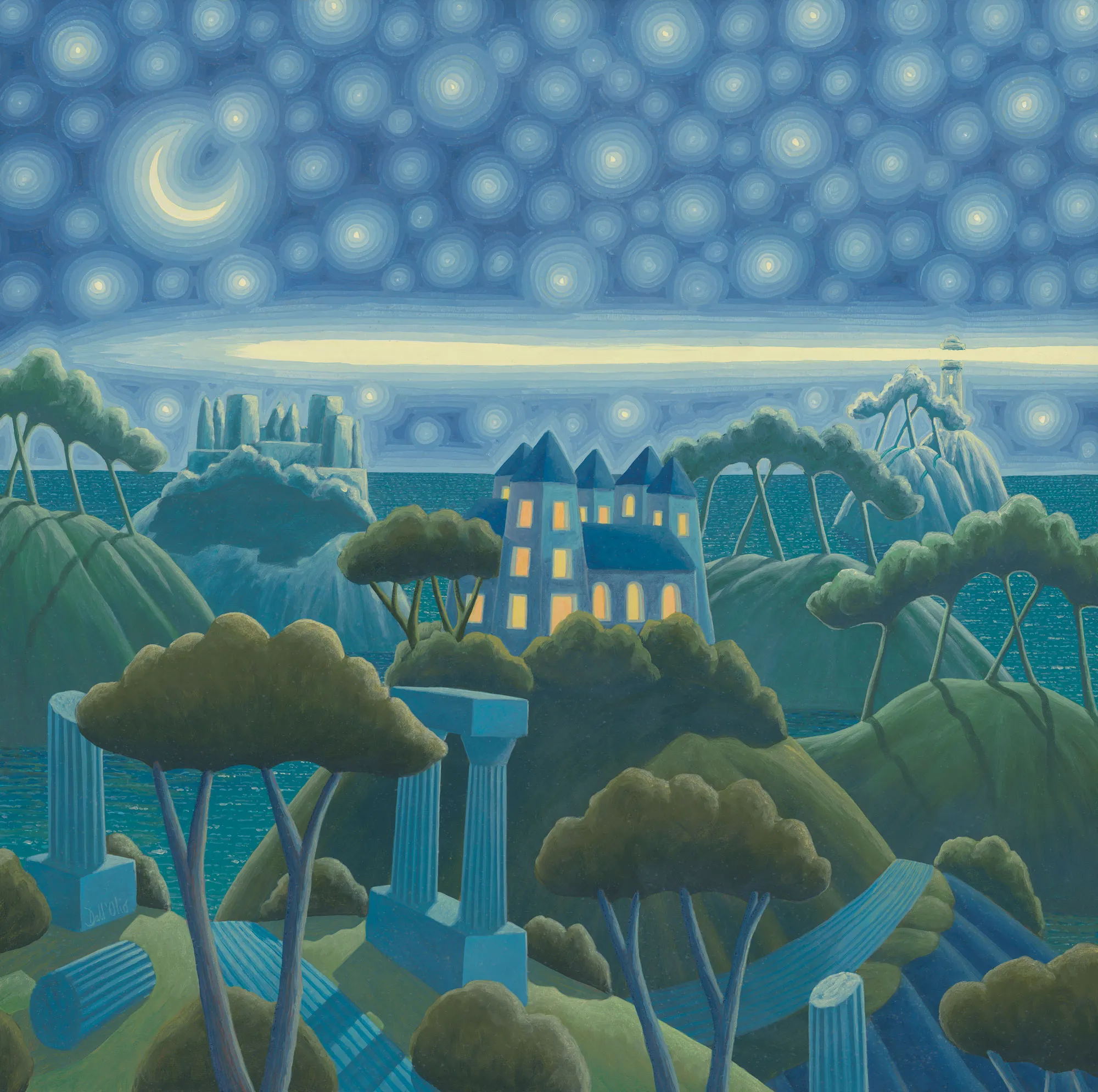 Carta da parati Gli Occhi Della Notte, by Luca Dall'Olio