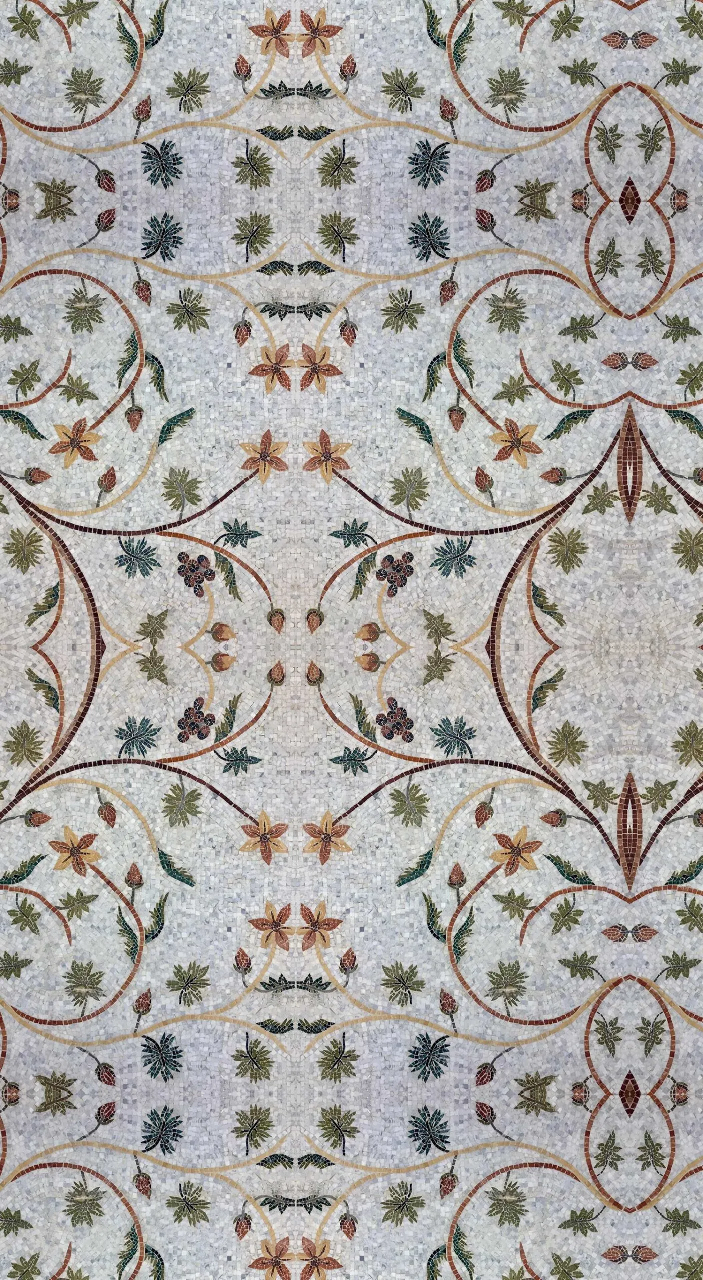Mosaico Fiori E Foglie