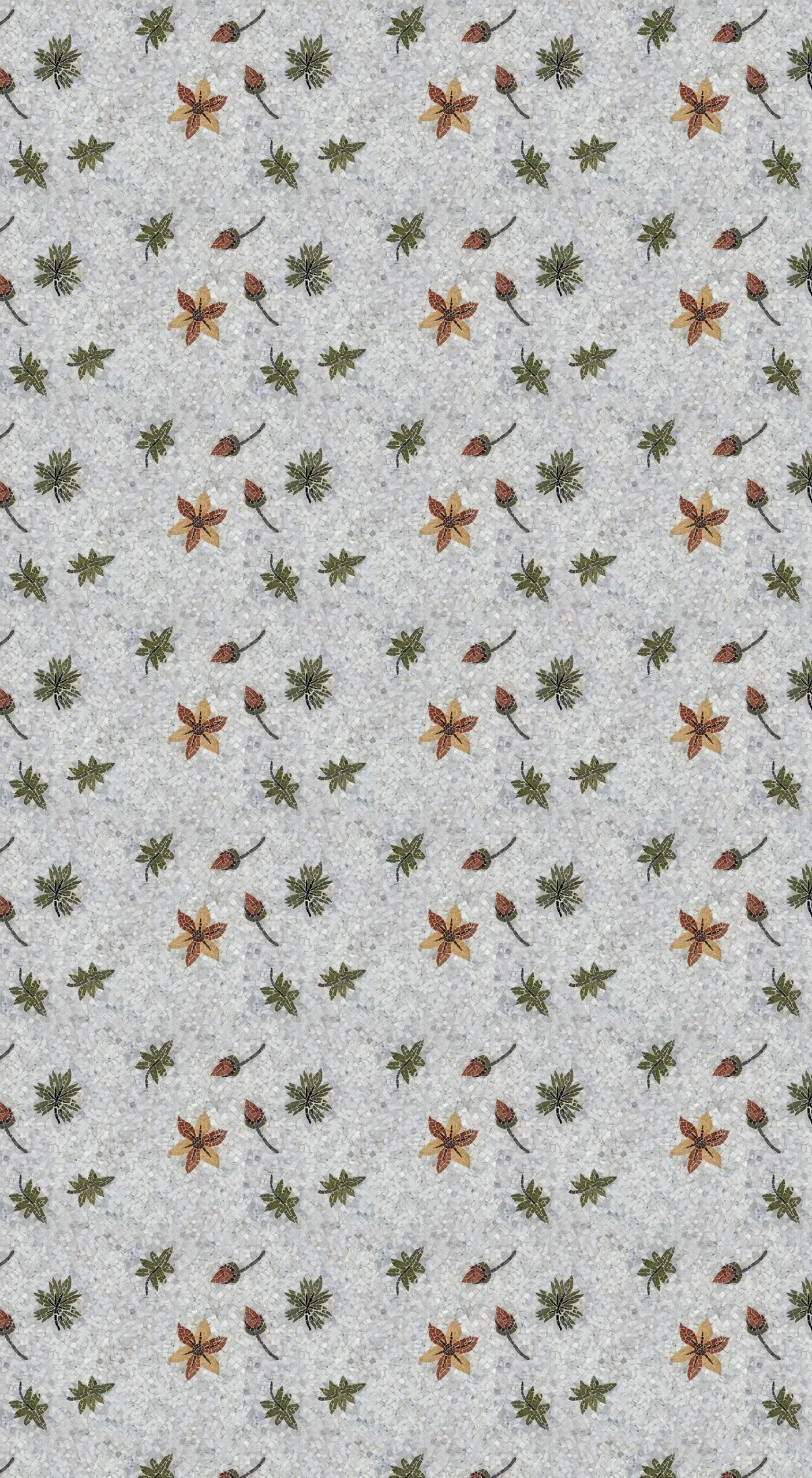 Mosaico Fiori E Foglie