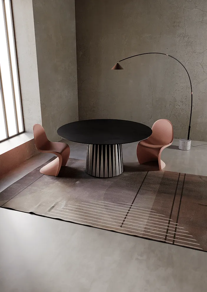 Tappeto Geometrie Materiche, collezione Styl'Editions