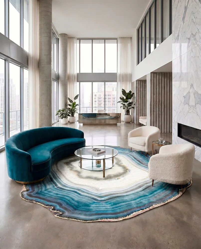 Tappeto Halo (SE34507), collezione Organic Luxe, in ambientazione