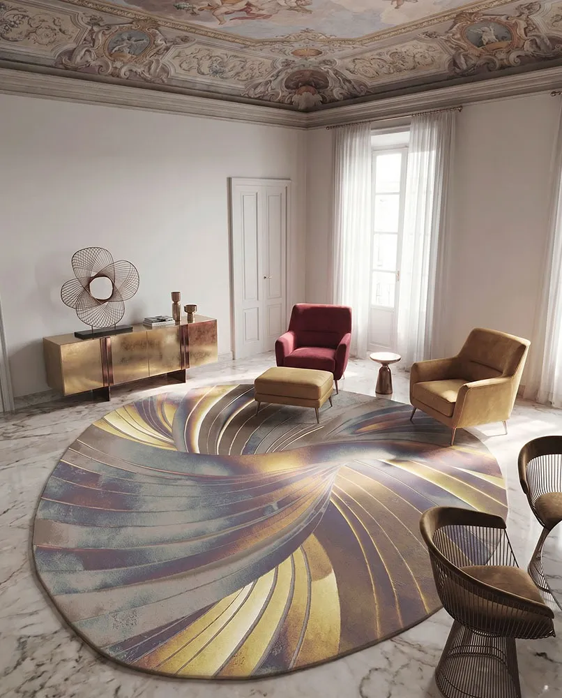 Tappeto Helix (SE34608), collezione Organic Luxe, in ambientazione