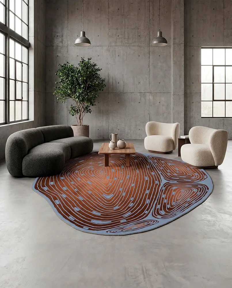 Tappeto Spiral (SE34604), collezione Organic Luxe, in ambientazione